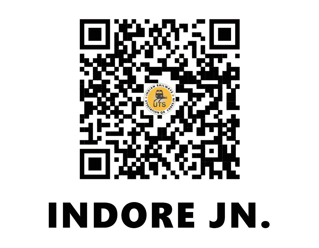 UTS QR Code for INDORE JN. - INDM (WR - MADHYA PRADESH)